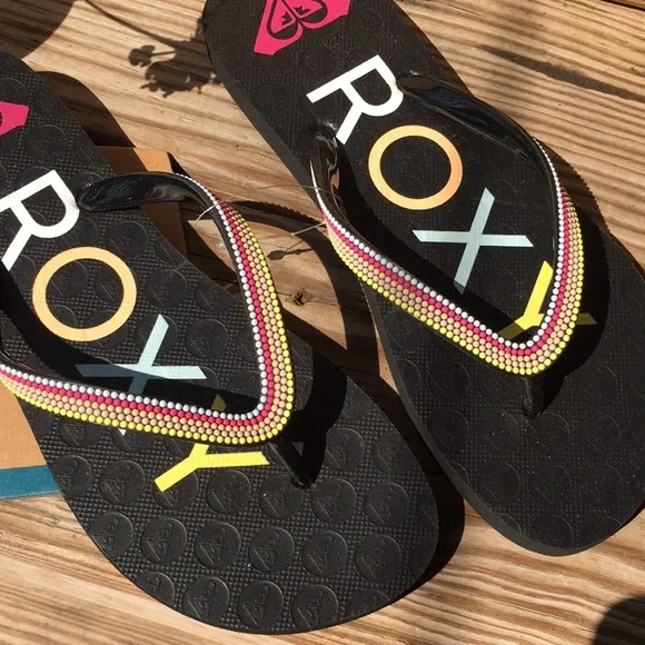 NEW 💕💙Roxy Cute 🥰 Flip Flop💕💙 - Picture 4 of 5